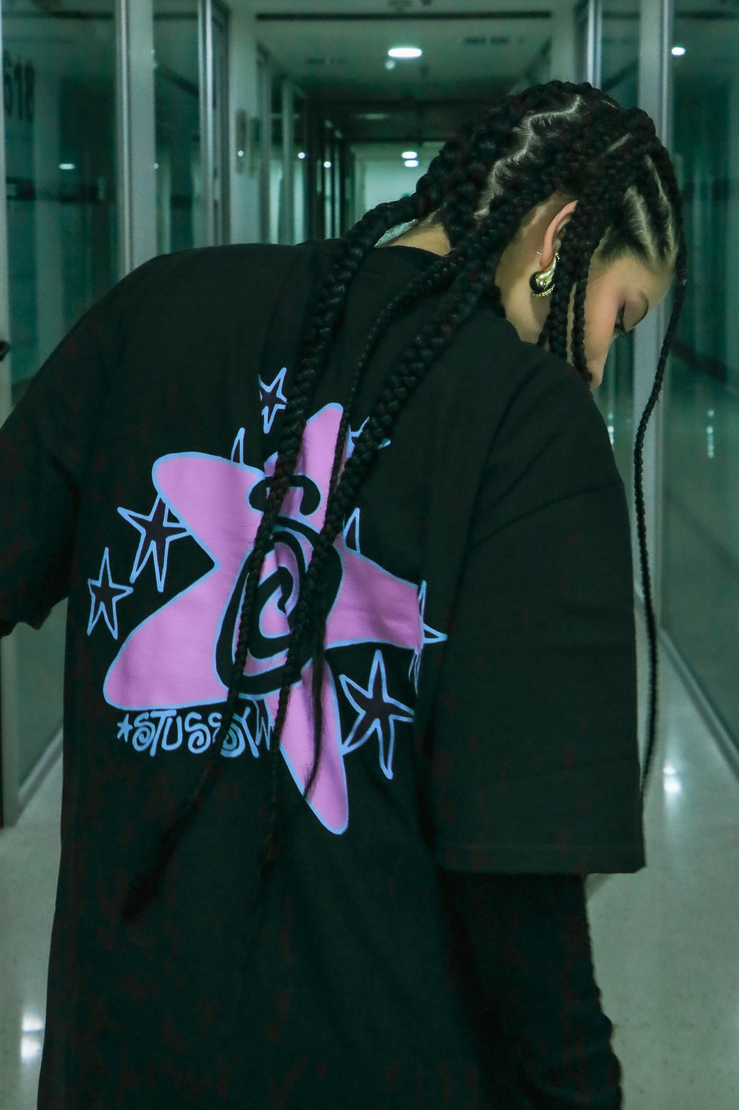 “Galaxy” T-Shirt Black L