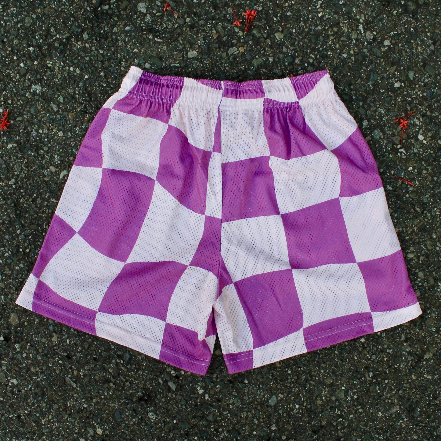 “Purple Pink Wavy Flag” Shorts