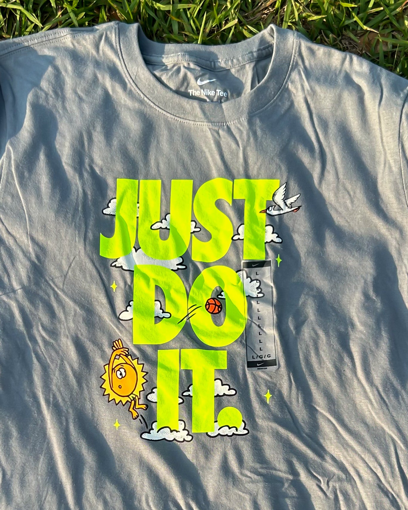T-Shirt "Just Do It" Gray L