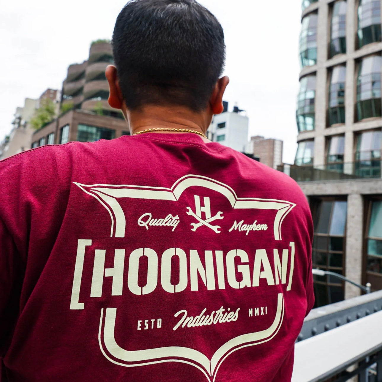 T-Shirt “Emblem” Burgundy M