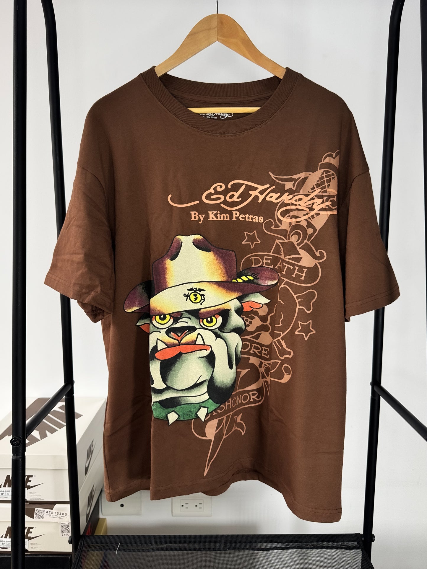 T-Shirt “Bulldog” Brown L/XL