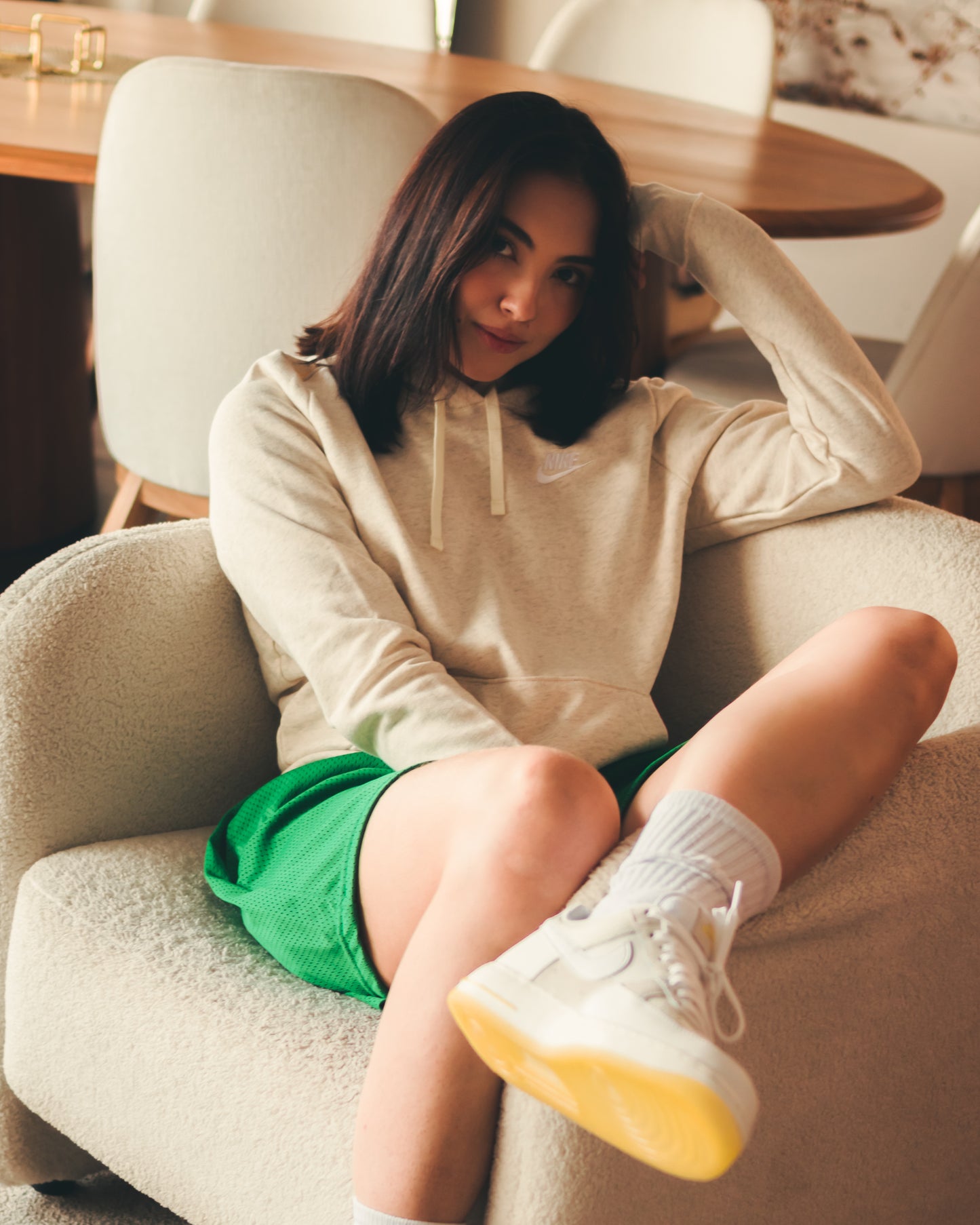 Hoodie Nike “Sportswear Club Fleece” Oatmeal S