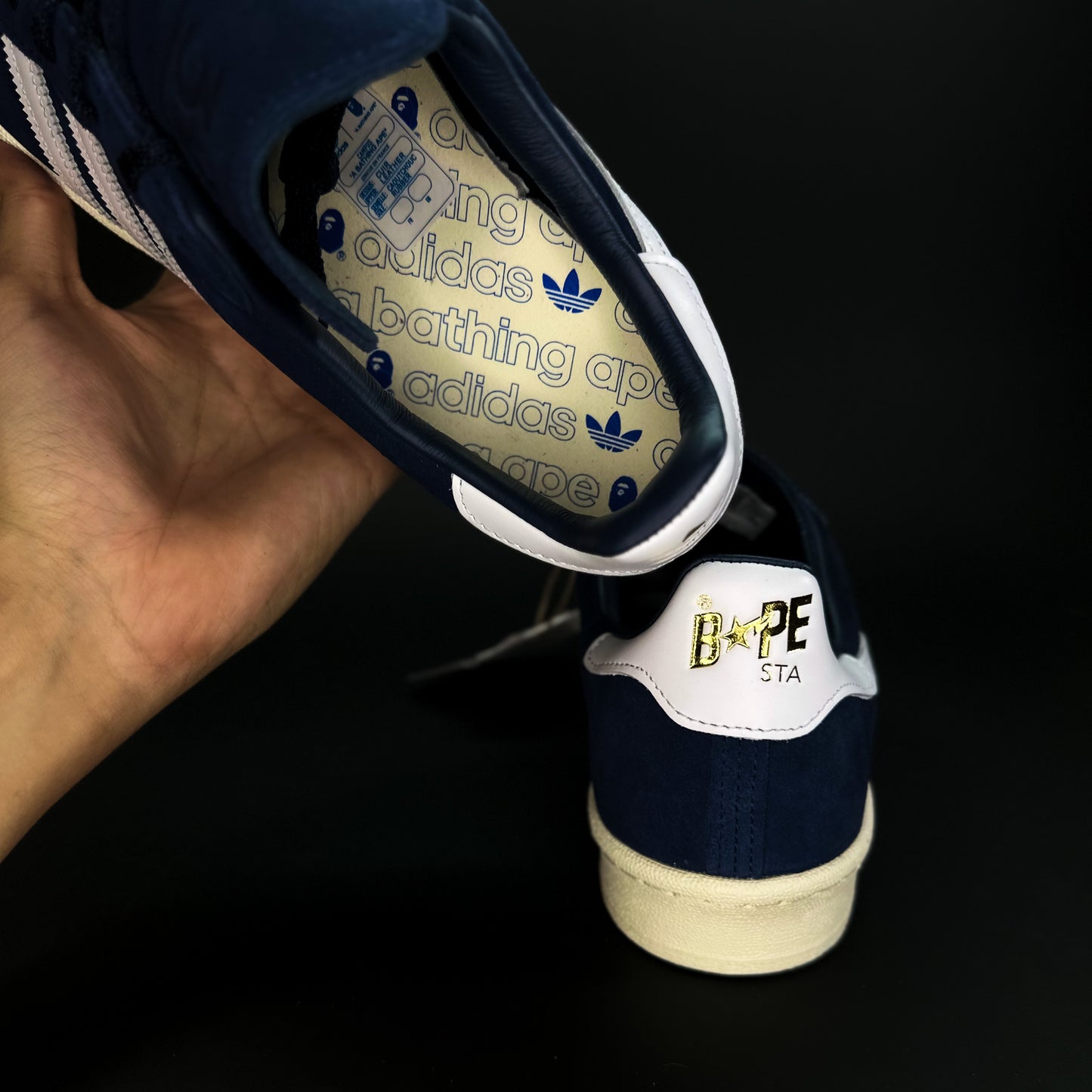 Campus x Bape 30th Anniversary “Collegiate Navy” 10,5us