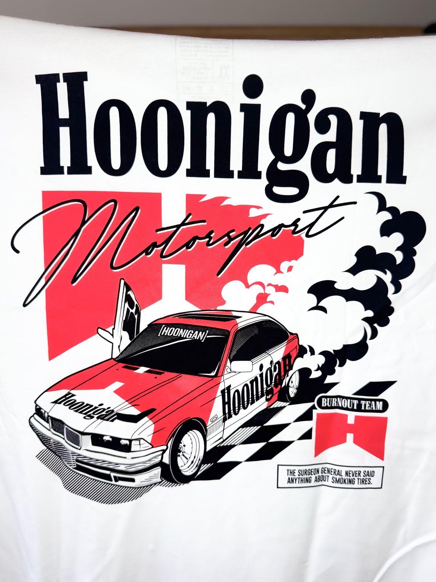 T-Shirt “HN Burnout team” White XL