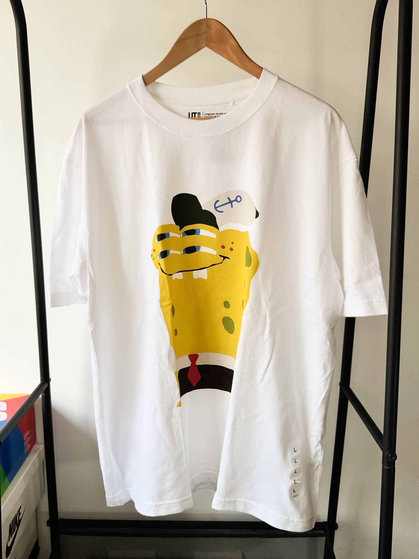 T-Shirt SpongeBob SquarePants Cactus Plant Flea Market UT White L