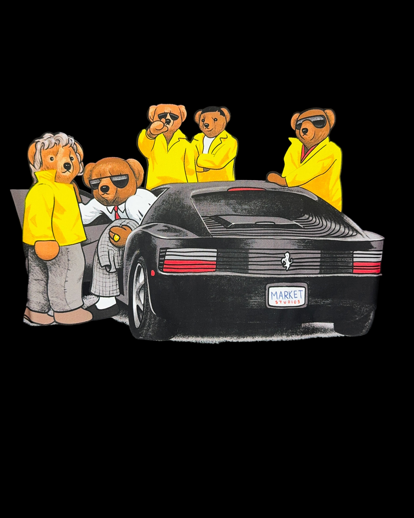 T-Shirt “High Security bear” Black XL