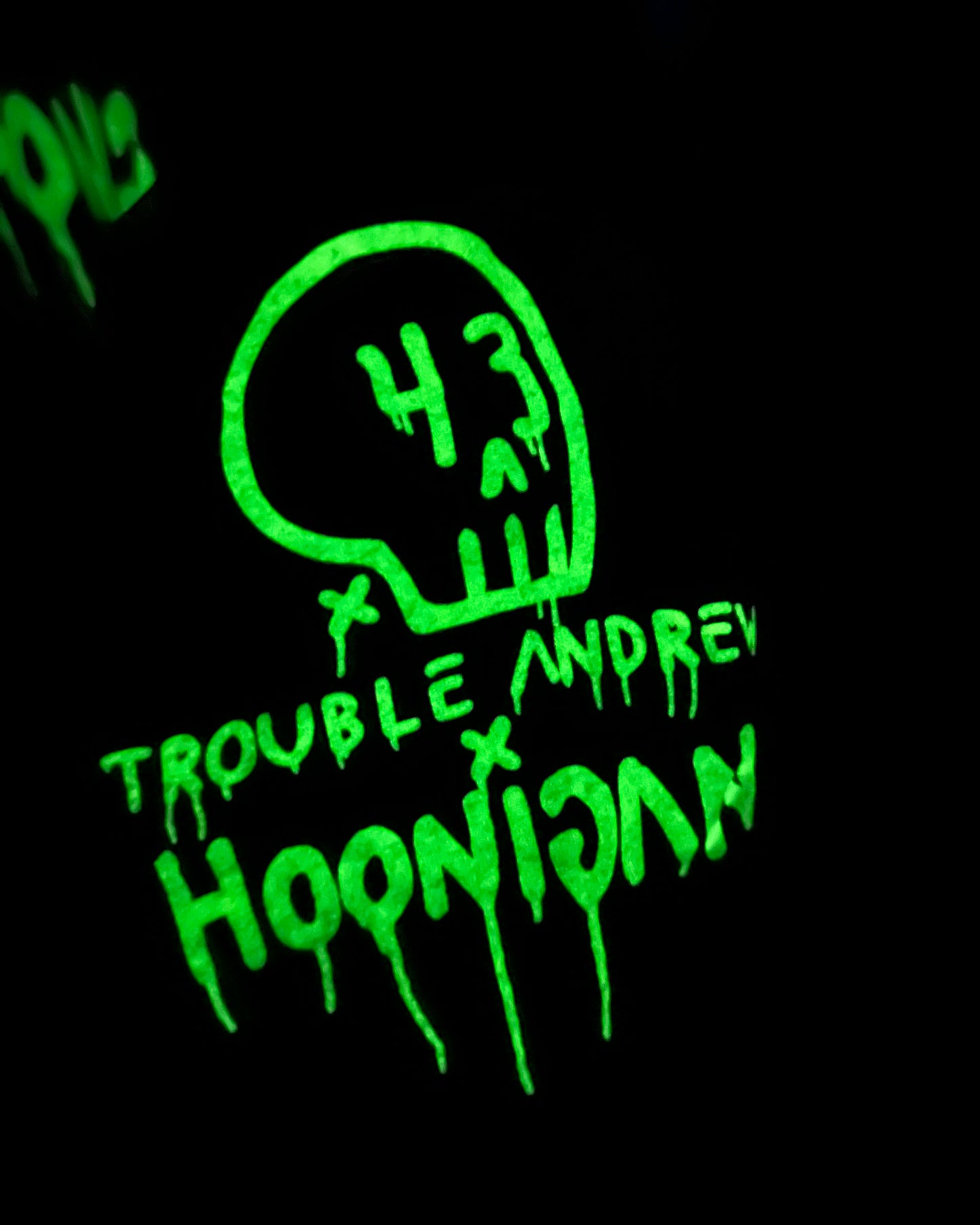 T-Shirt “Big Ghost” Glow in the Dark Black M