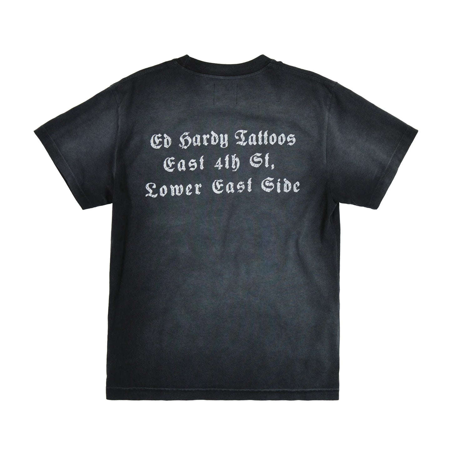 T-Shirt “Rhinestone NYC Eagle” Faded Blackl XL