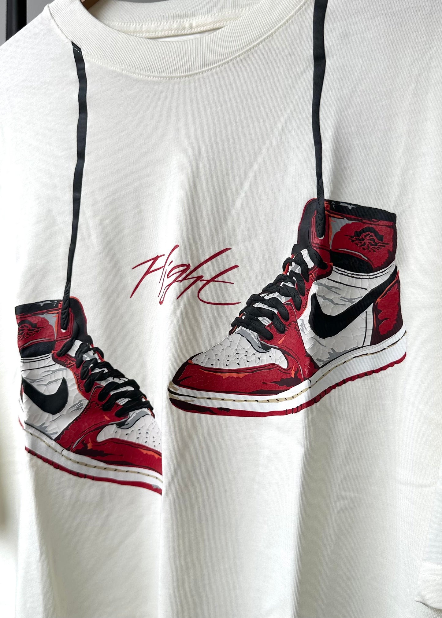 T-Shirt "Lost and Found Chicago" Cream L