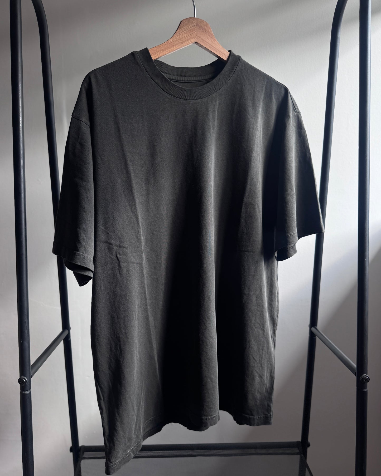T-shirt “Rhinestone Script" Black L