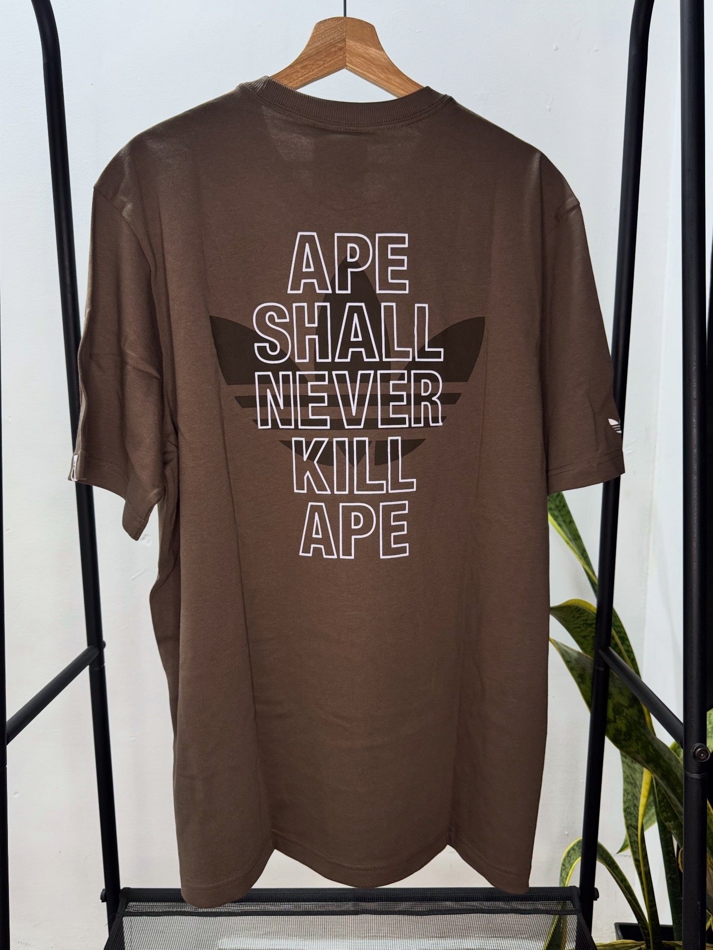 T-Shirt x Bape "Ape Head" Brown