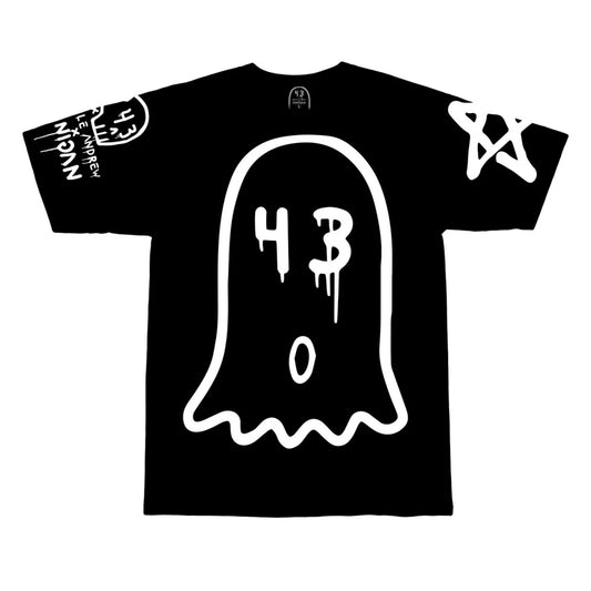 T-Shirt “Big Ghost” Glow in the Dark Black M