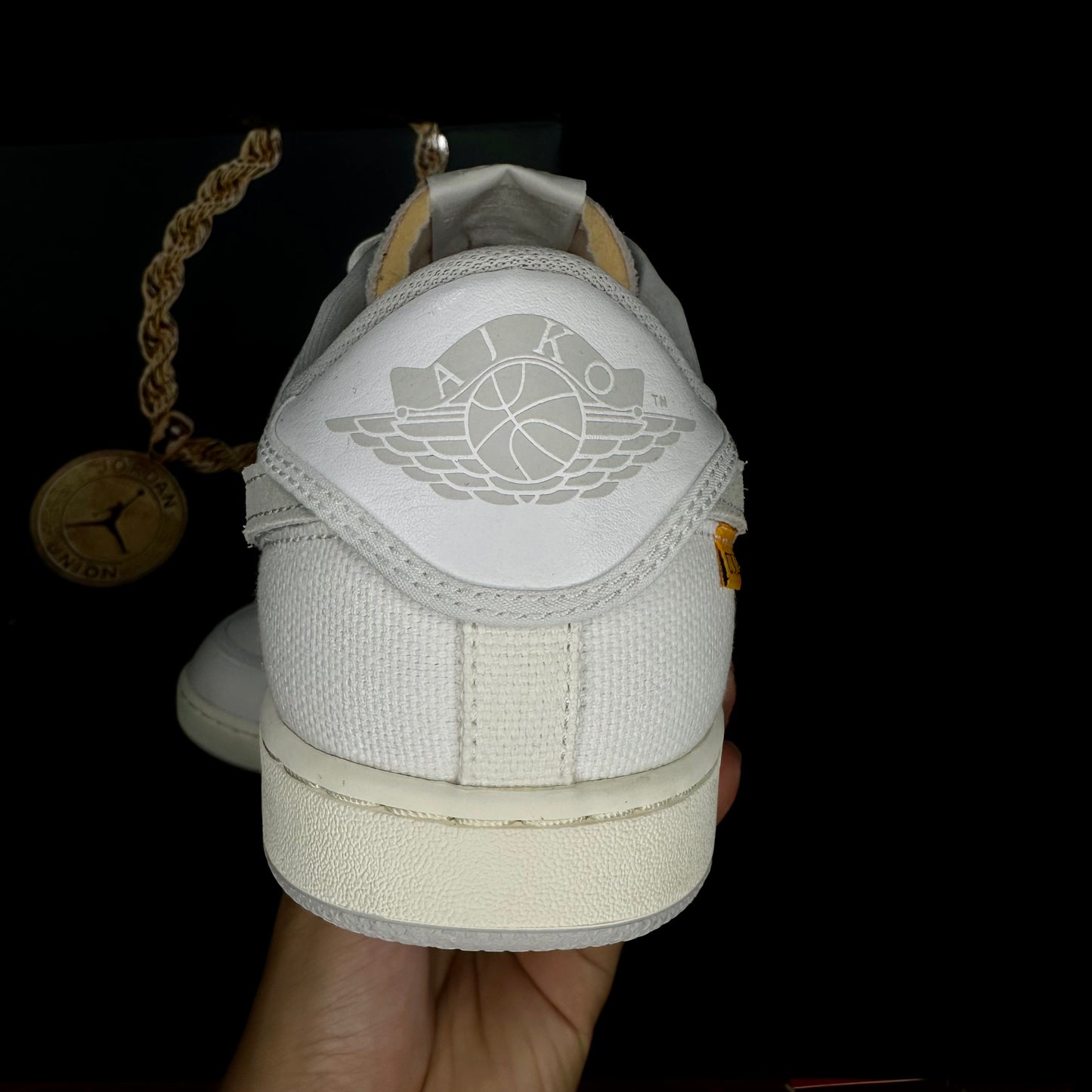 10us Nike Jordan 1 AJKO Low x UNION “White Canvas” 