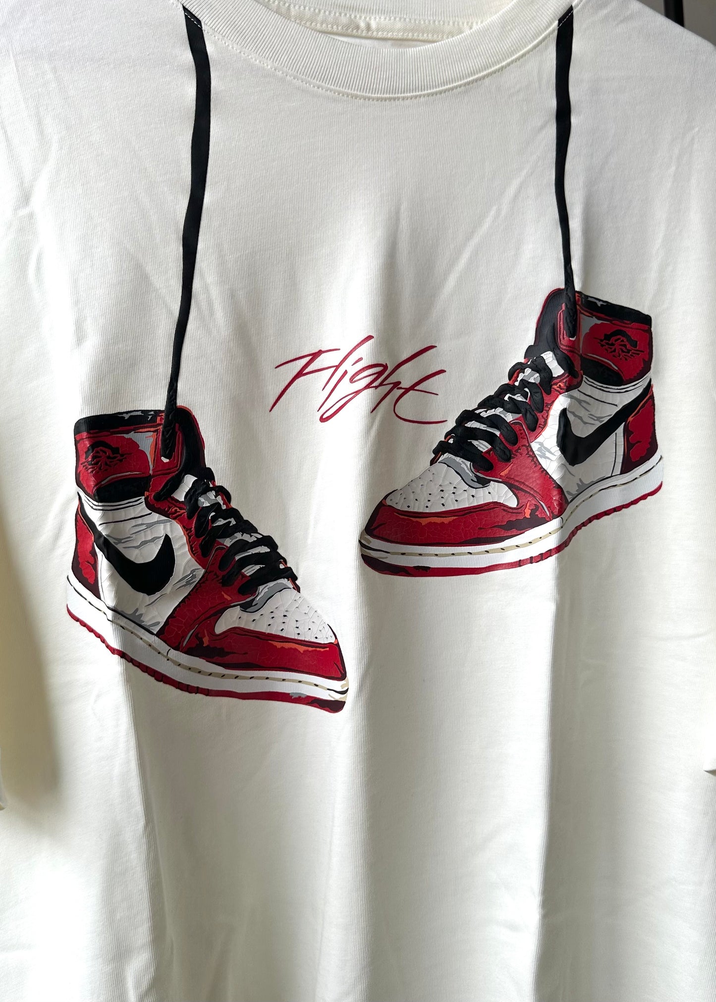 T-Shirt "Lost and Found Chicago" Cream L