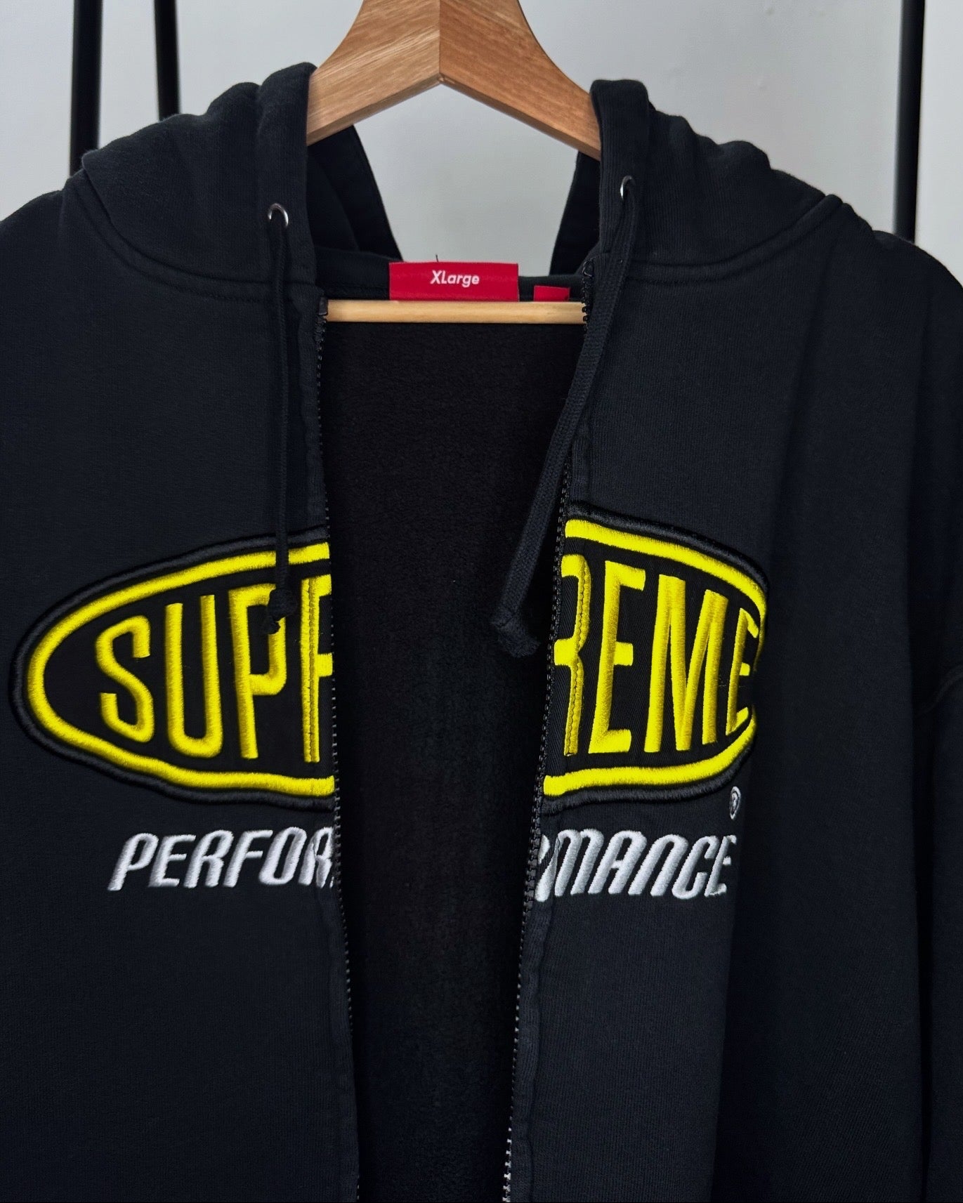 Zip Up Hoodie ”Performance" Black XL