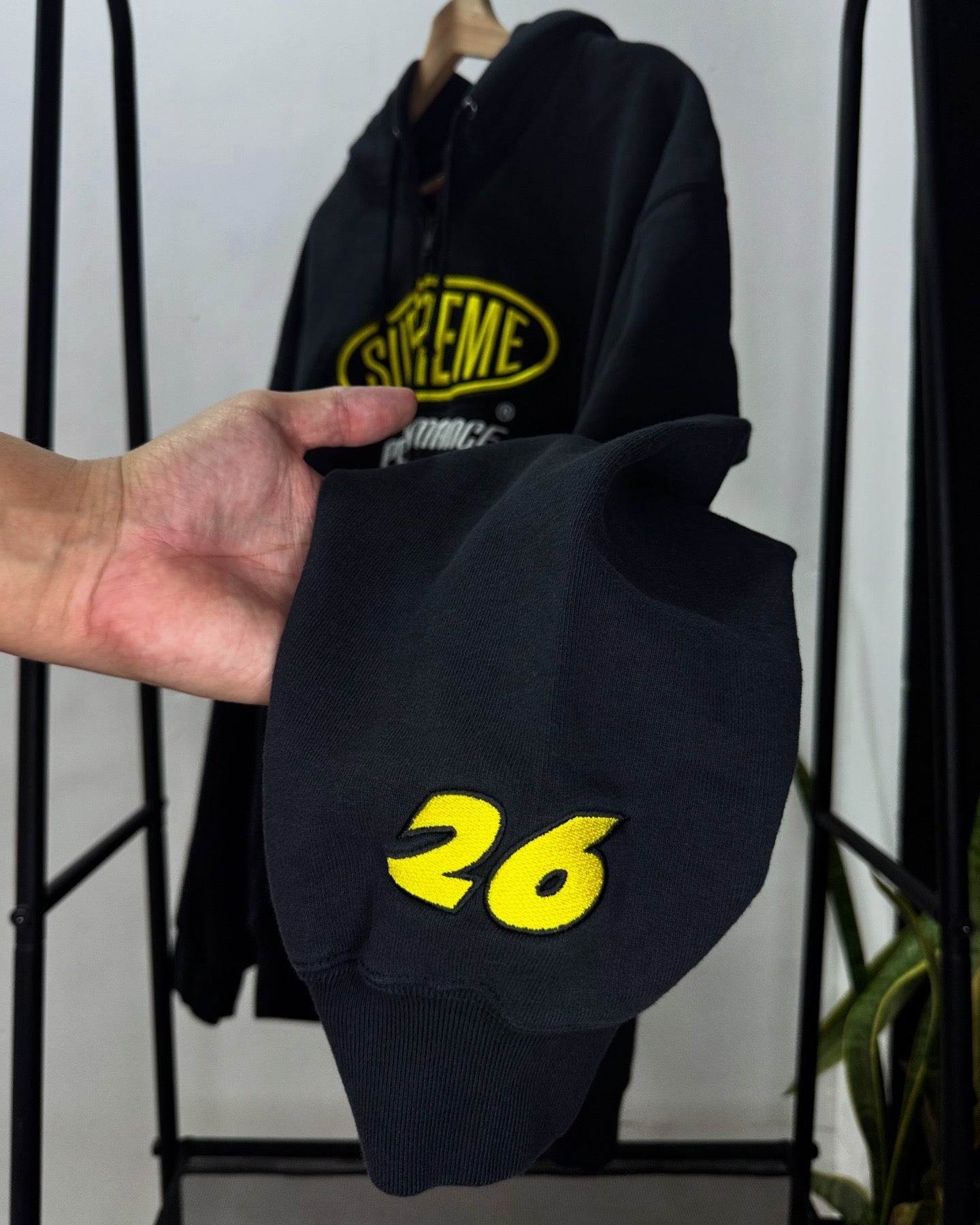 Zip Up Hoodie ”Performance" Black XL
