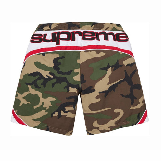 Paneled Water Short Camo Green L