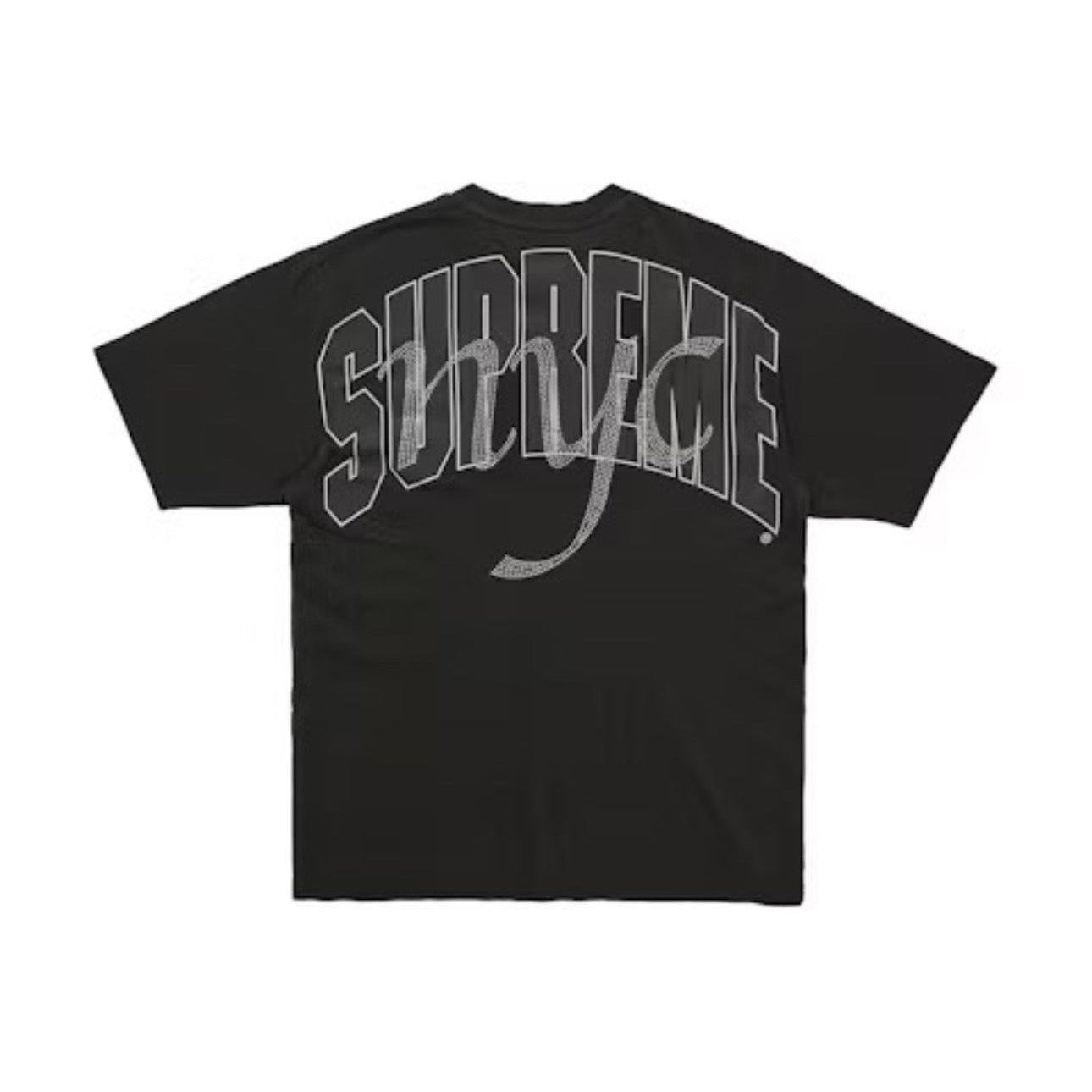 T-shirt “Rhinestone Script" Black L
