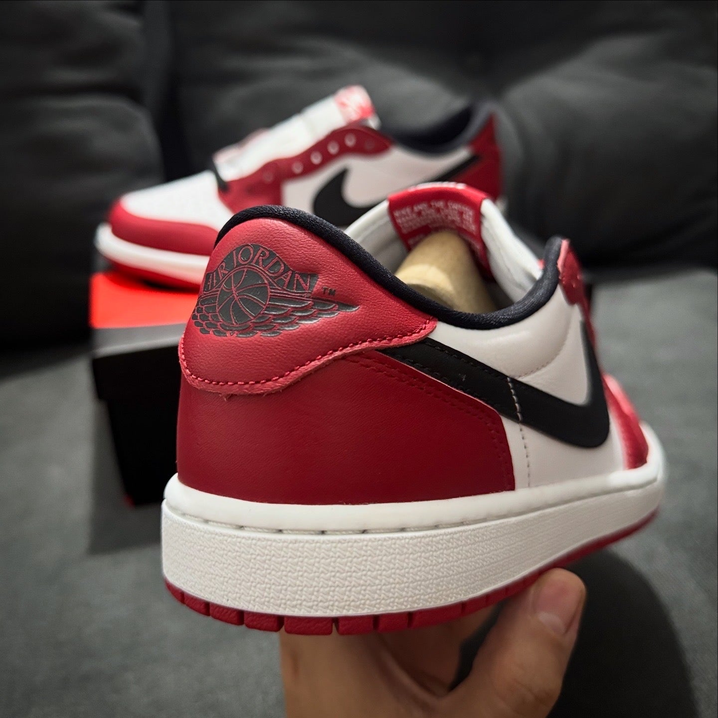 10.5us Nike Jordan 1 Low OG “Black Toe” 
