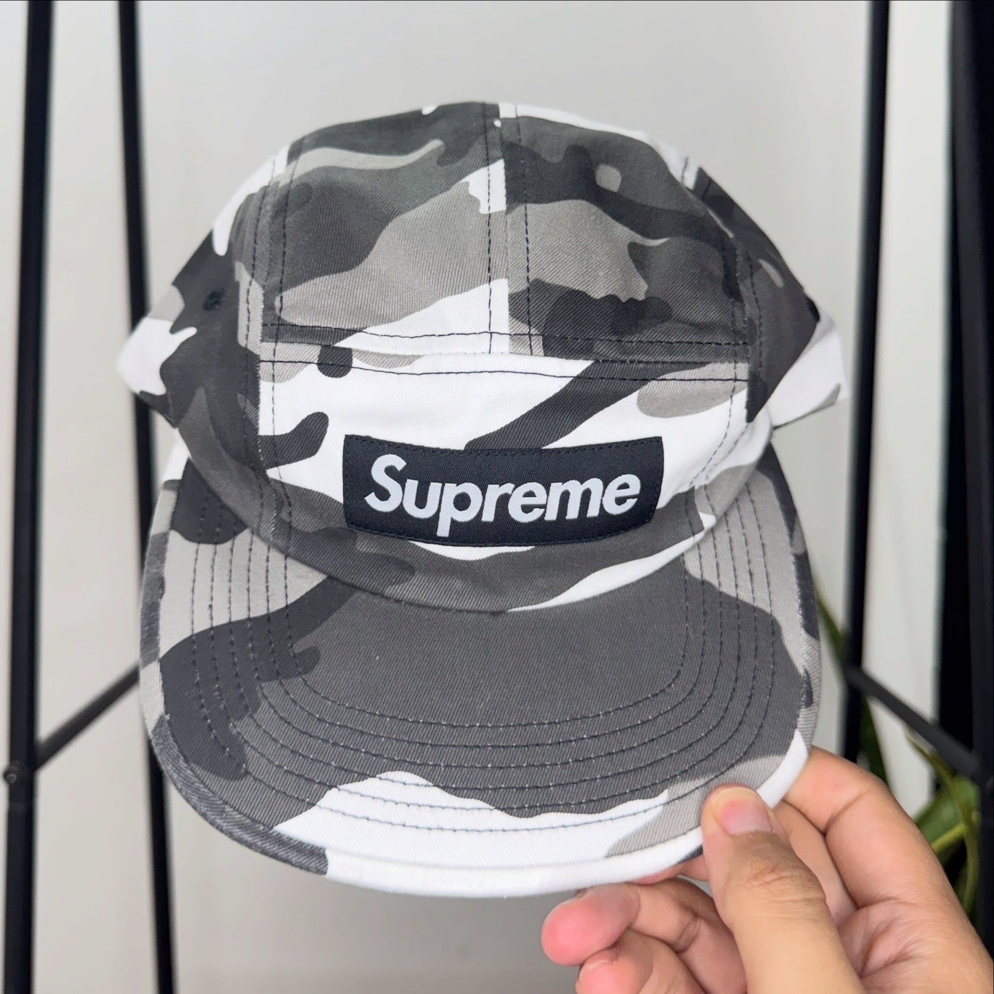 Washed Chino Twill Camp Cap Snow Camo