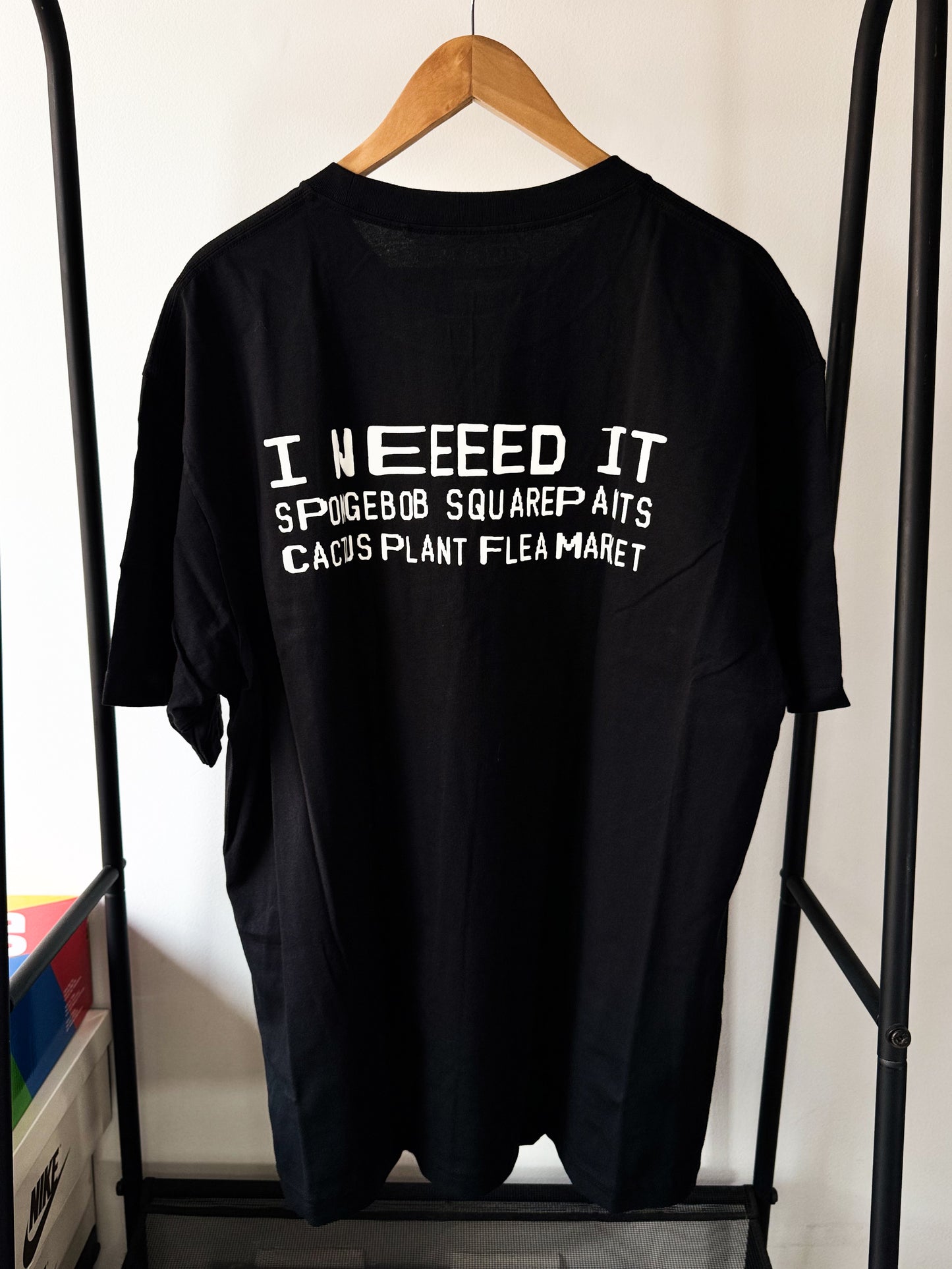 T-Shirt SpongeBob SquarePants Cactus Plant Flea Market UT Black XL