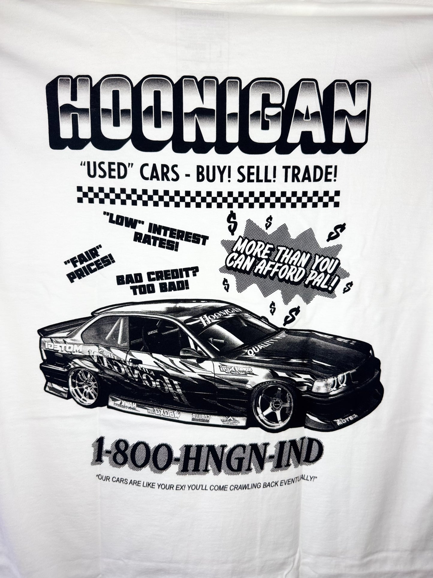 T-Shirt “Used cars” White L