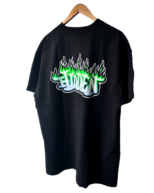 T-Shirt “Flame Tee” Black L