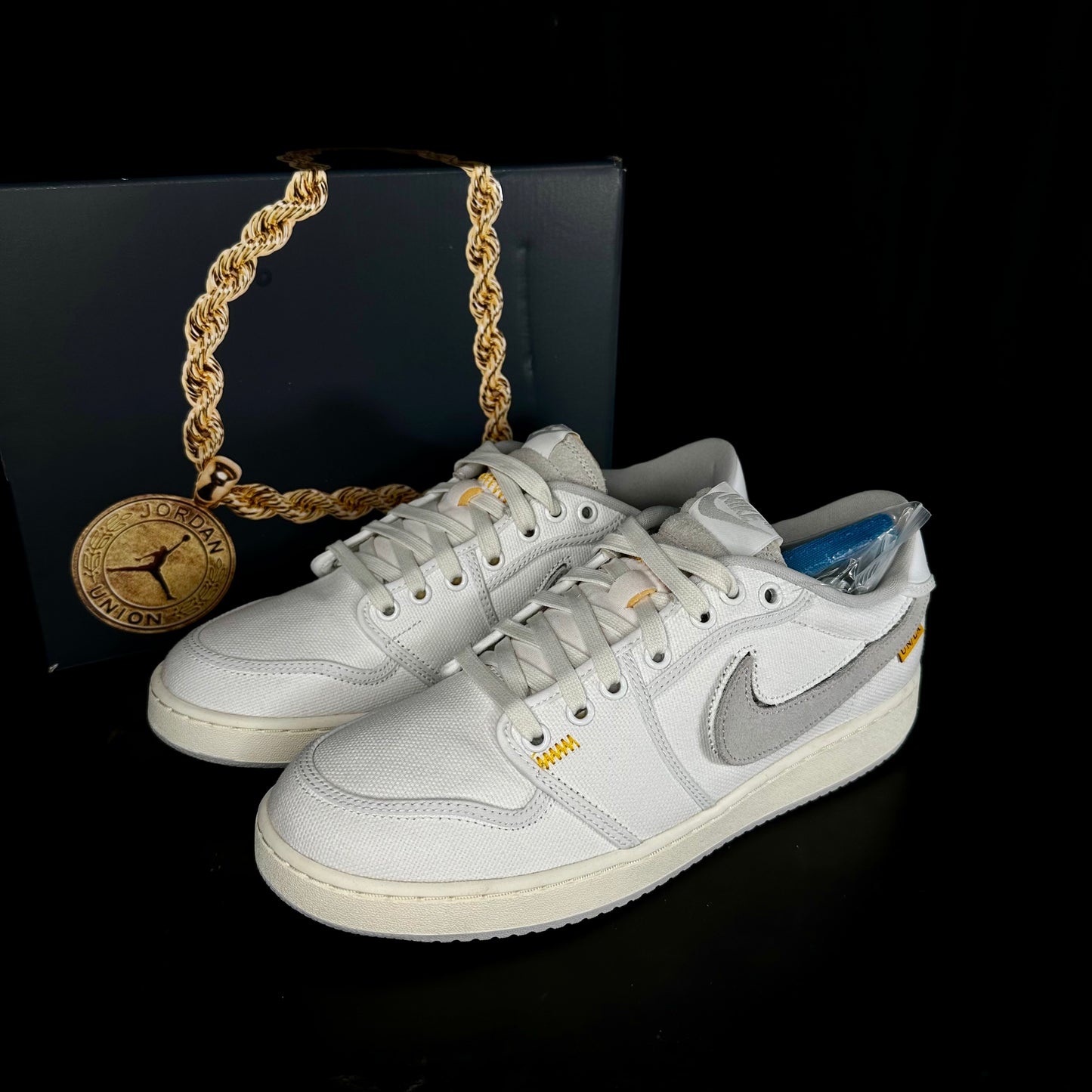 10us Nike Jordan 1 AJKO Low x UNION “White Canvas” 