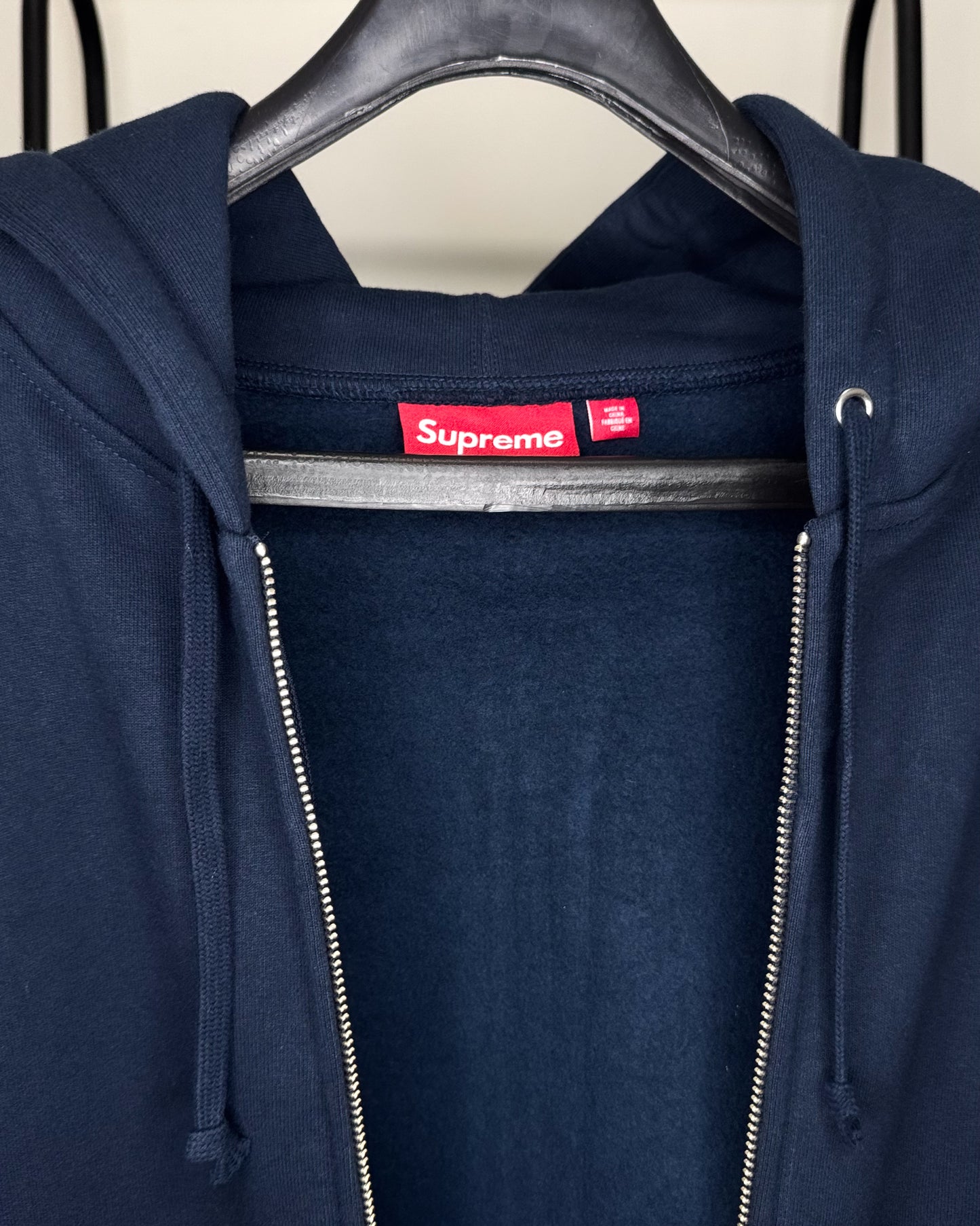 “Big Logo Zip Up” Navy L