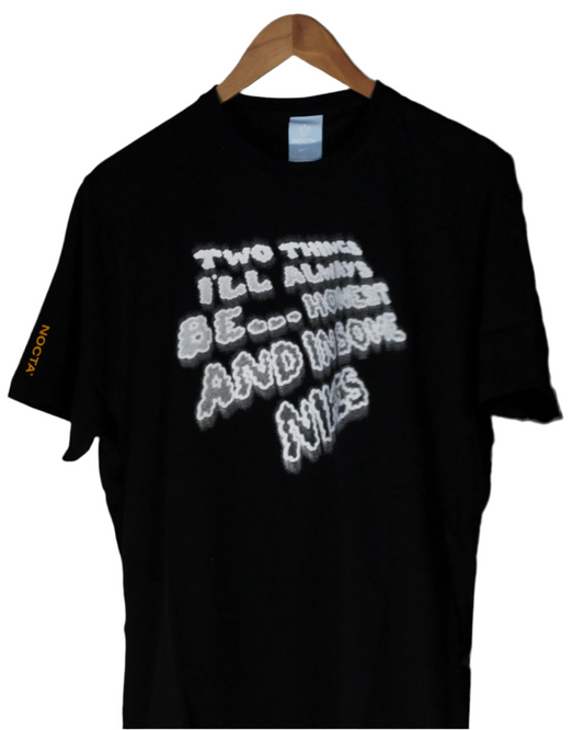 T-Shirt "Be Honest" Black L