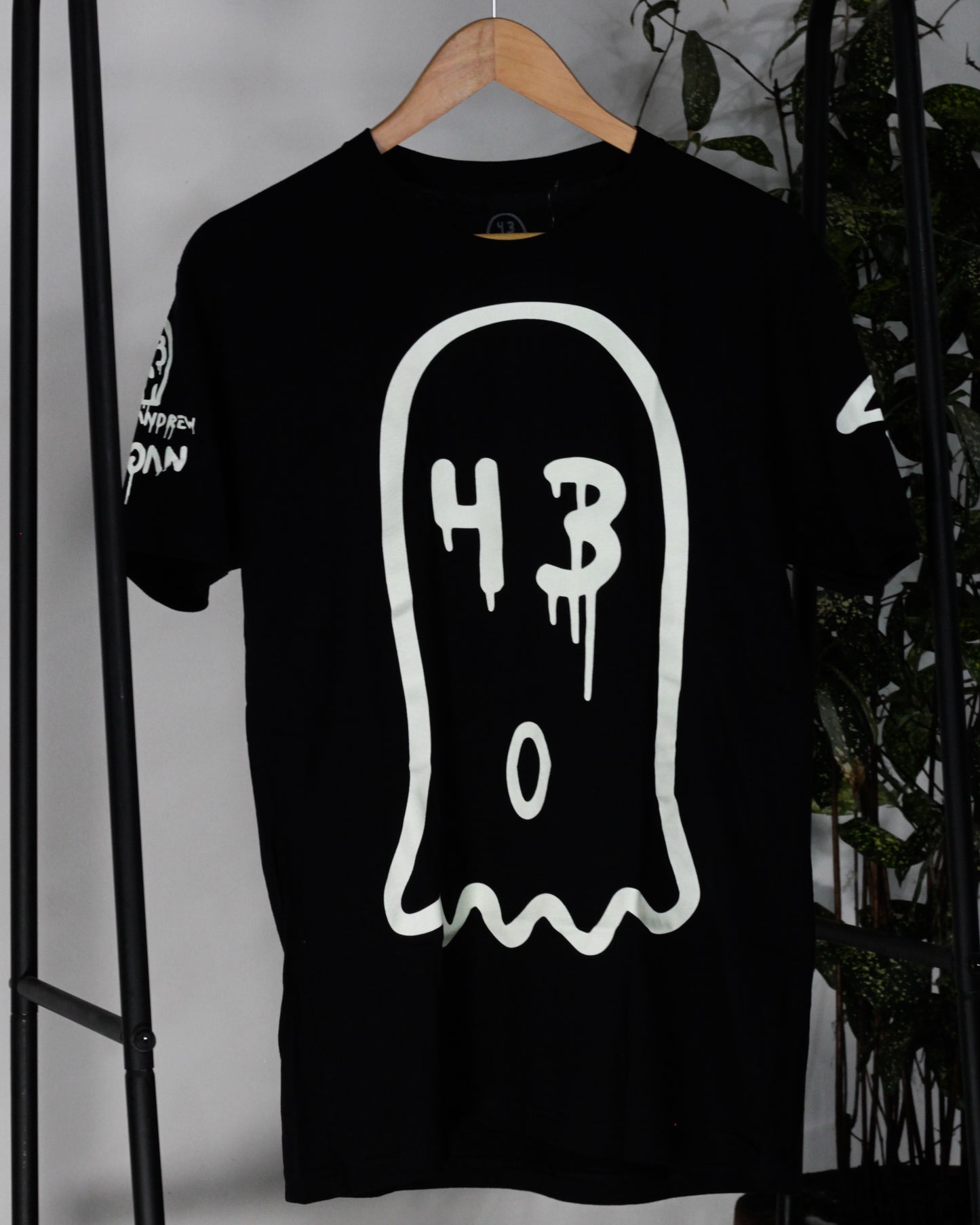 T-Shirt “Big Ghost” Glow in the Dark Black M