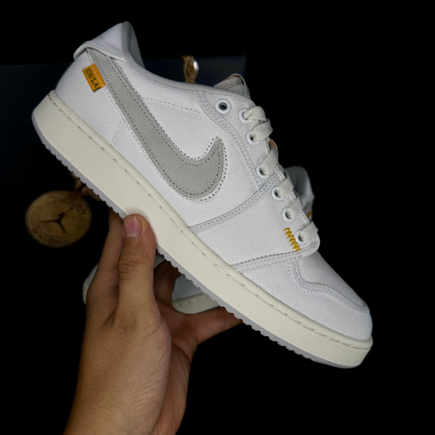 10us Nike Jordan 1 AJKO Low x UNION “White Canvas” 
