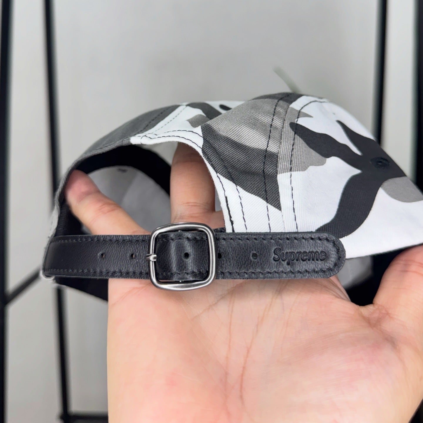 Washed Chino Twill Camp Cap Snow Camo