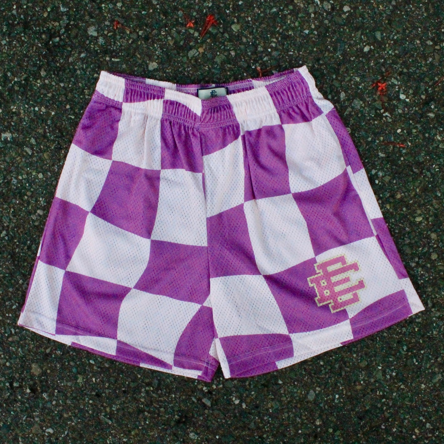 “Purple Pink Wavy Flag” Shorts