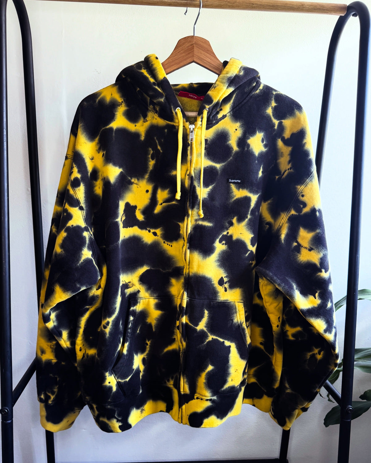 Zip Up Hoodie ”Small Box" Tie Dye L
