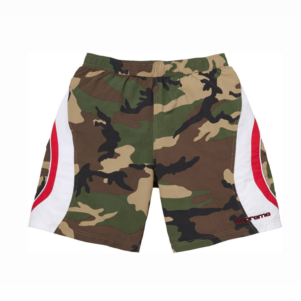 Paneled Water Short Camo Green L