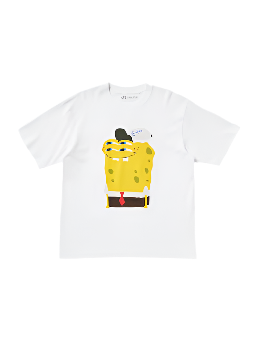 T-Shirt SpongeBob SquarePants Cactus Plant Flea Market UT White L