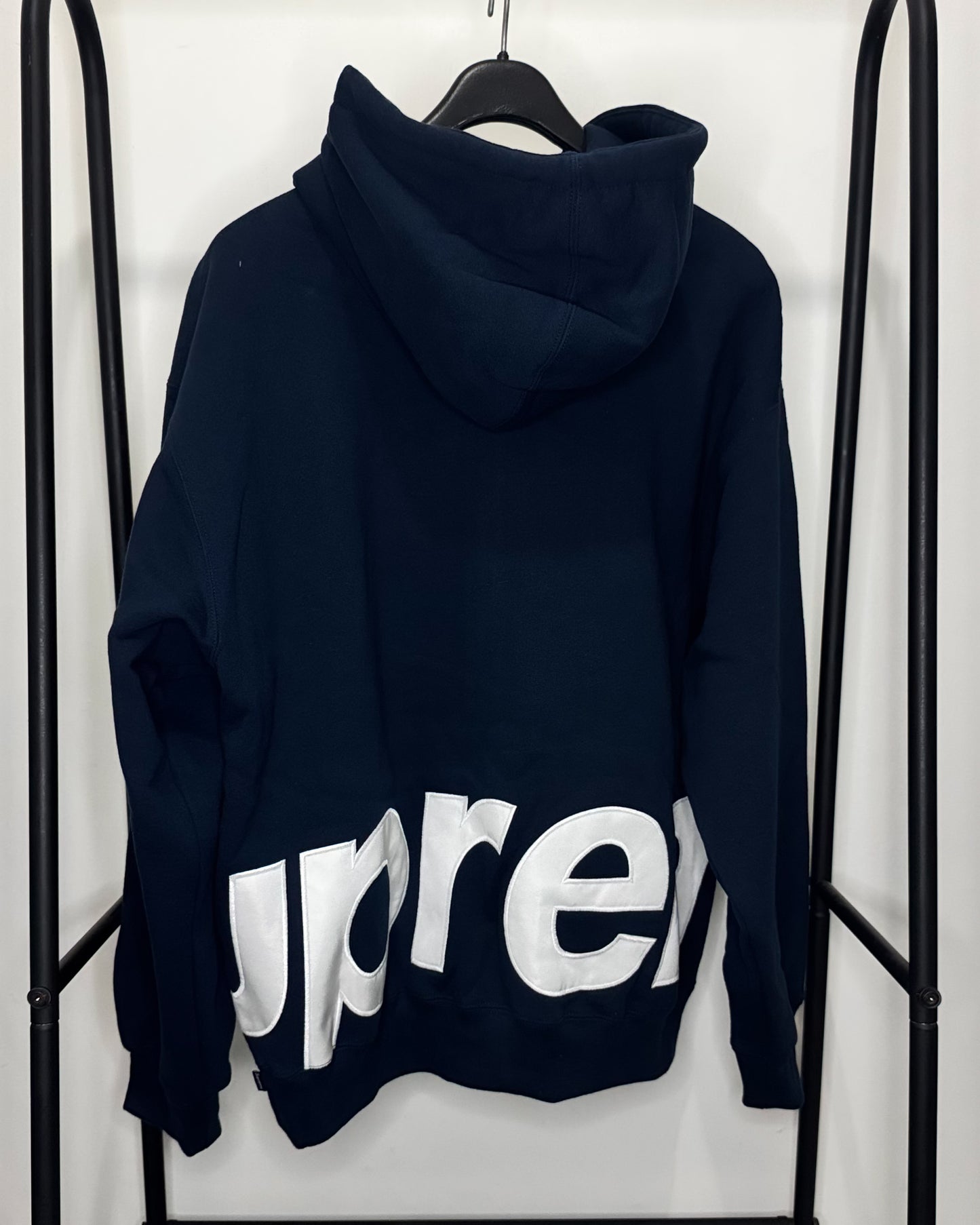 “Big Logo Zip Up” Navy L