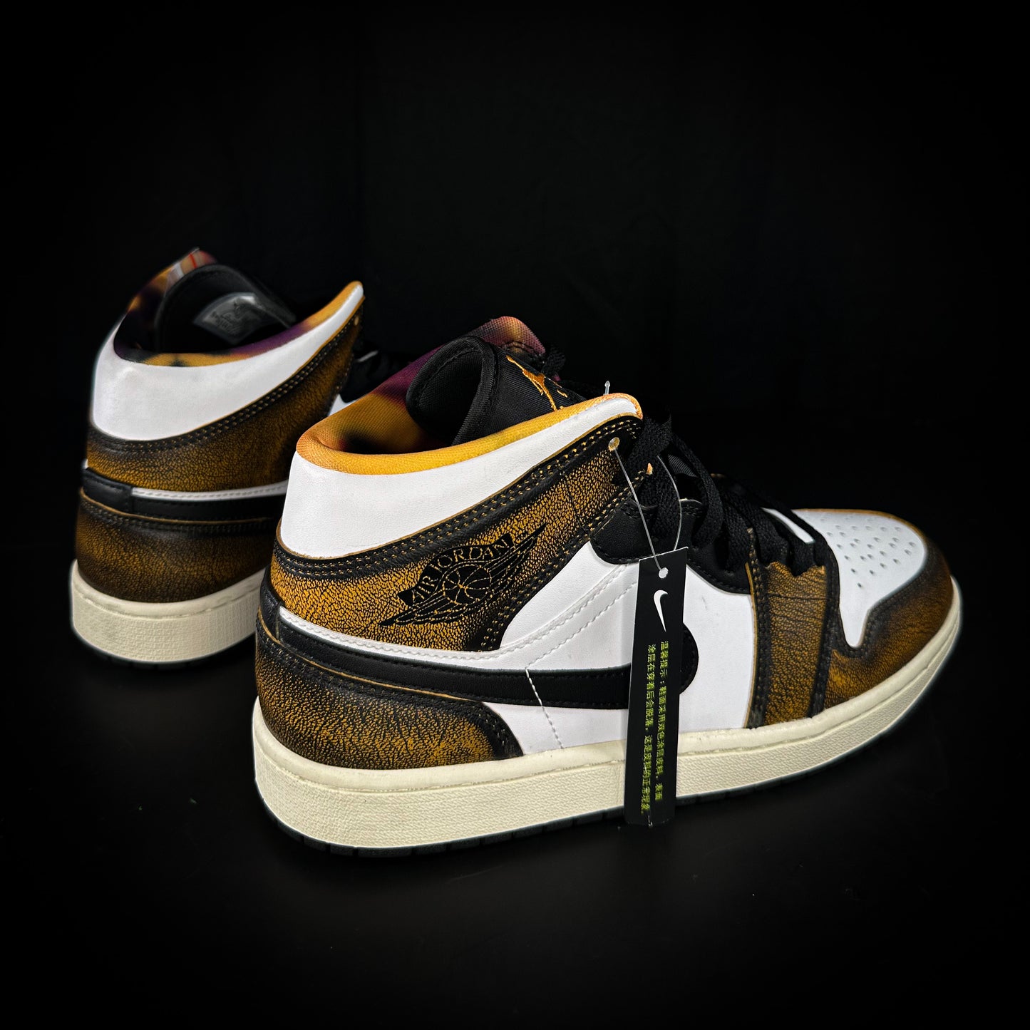 9us Nike Jordan 1 Mid “Wear Away Pale Orange” 