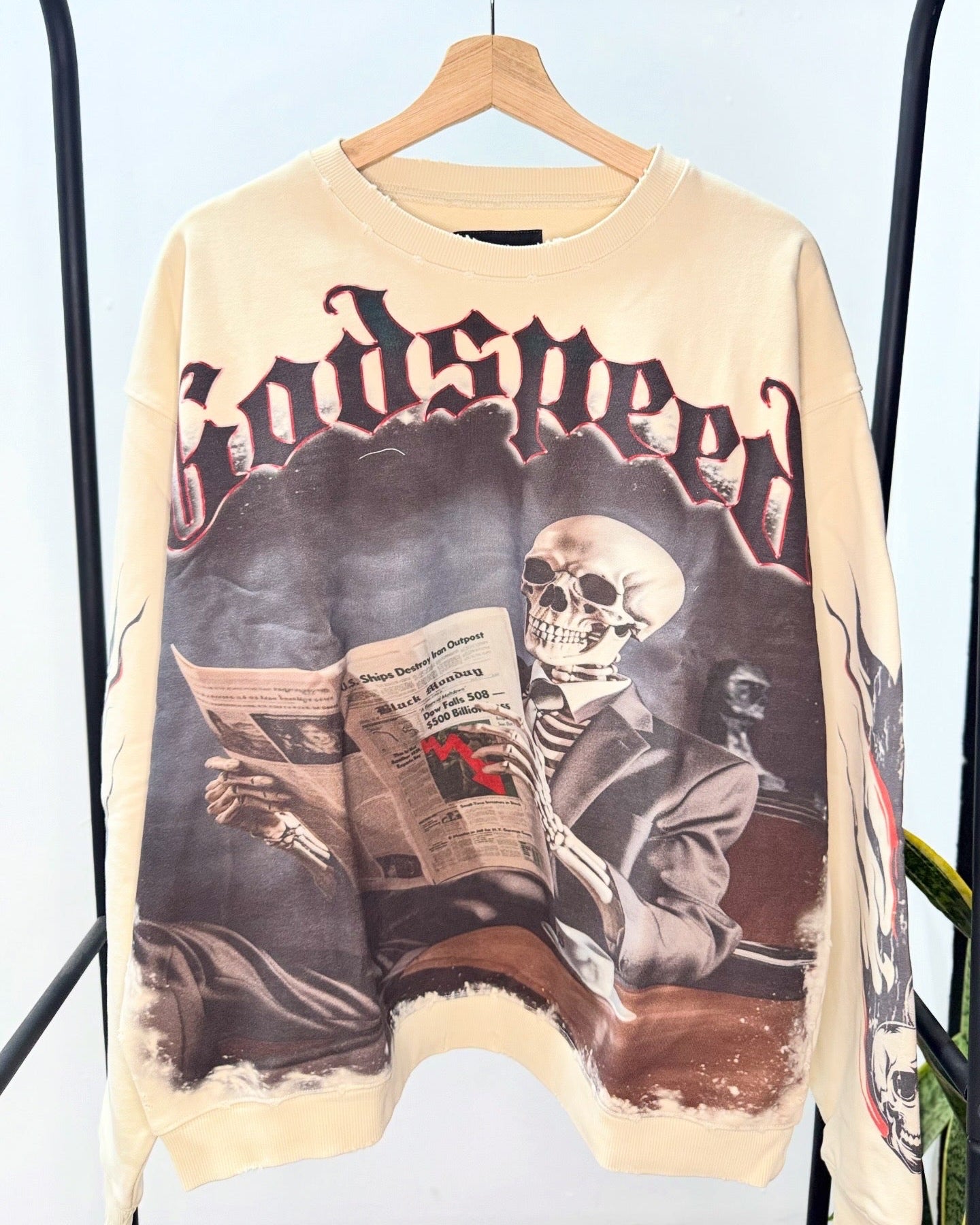 T-Shirt “Black Monday” LS Thermal Cream L