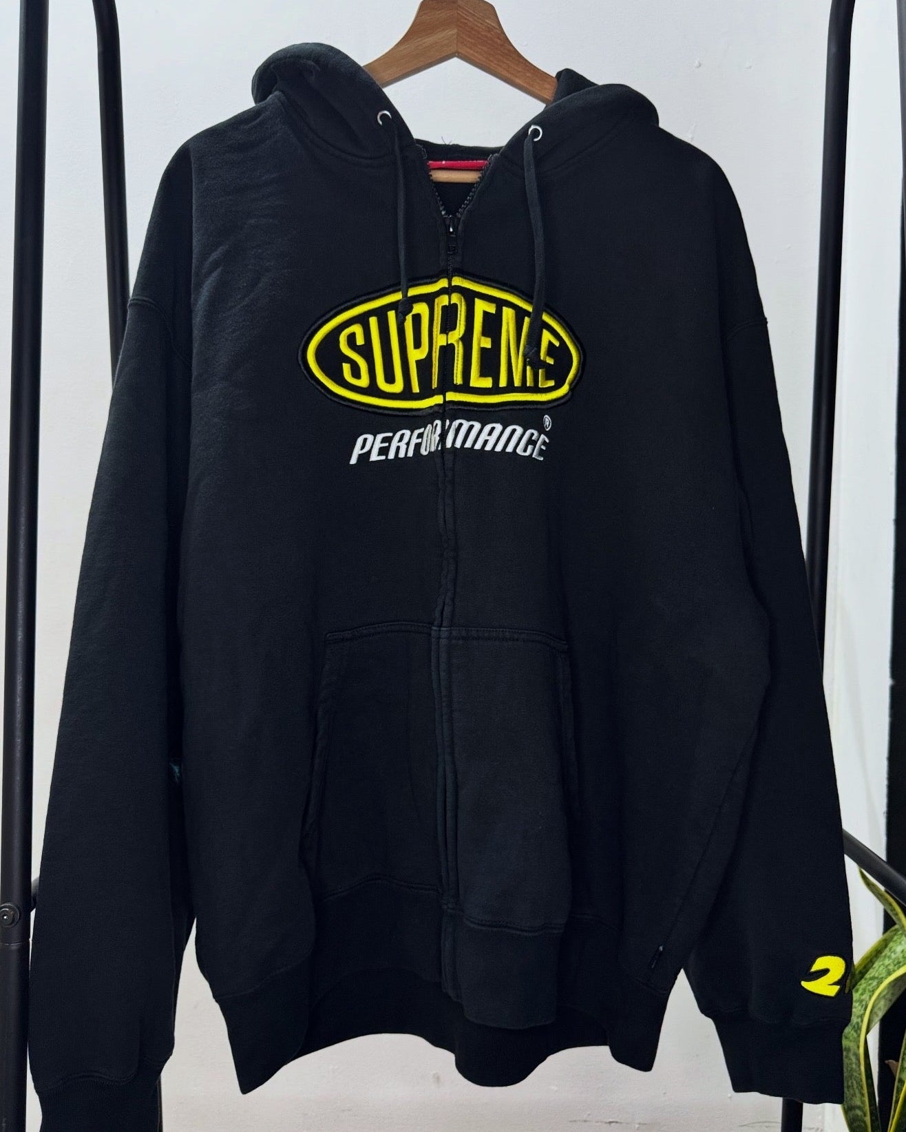Zip Up Hoodie ”Performance" Black XL