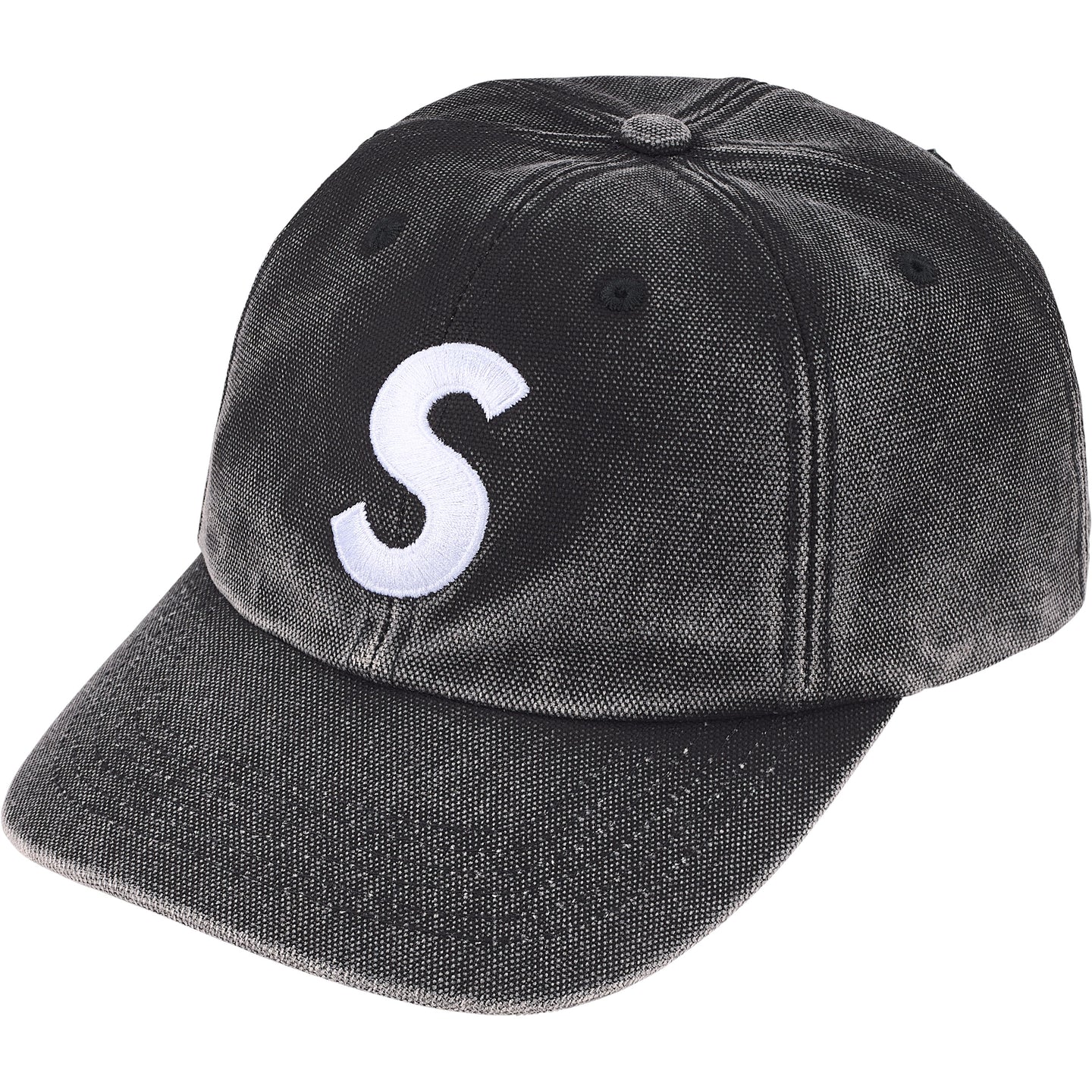 Pigment coated S Logo 6-Panel Black