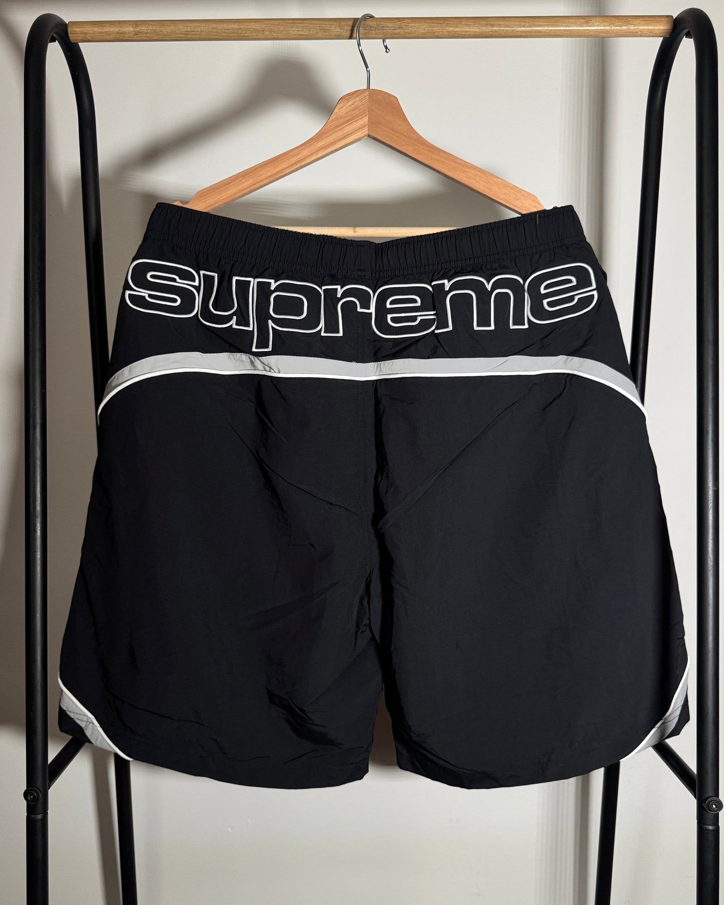 Paneled Water Short Black XL