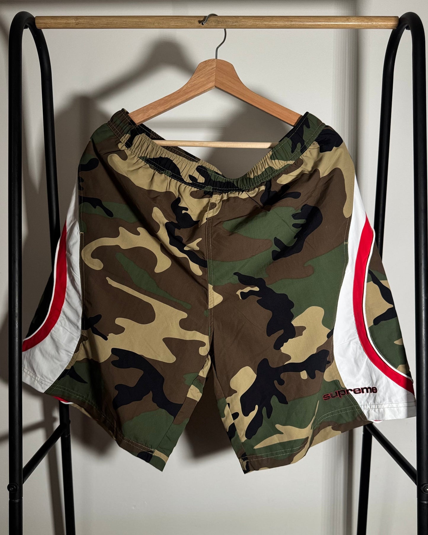 Paneled Water Short Camo Green L