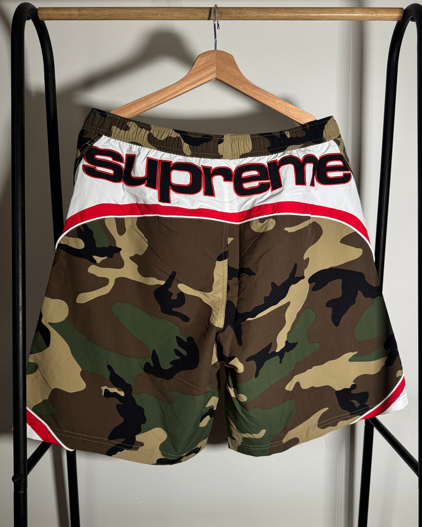 Paneled Water Short Camo Green L
