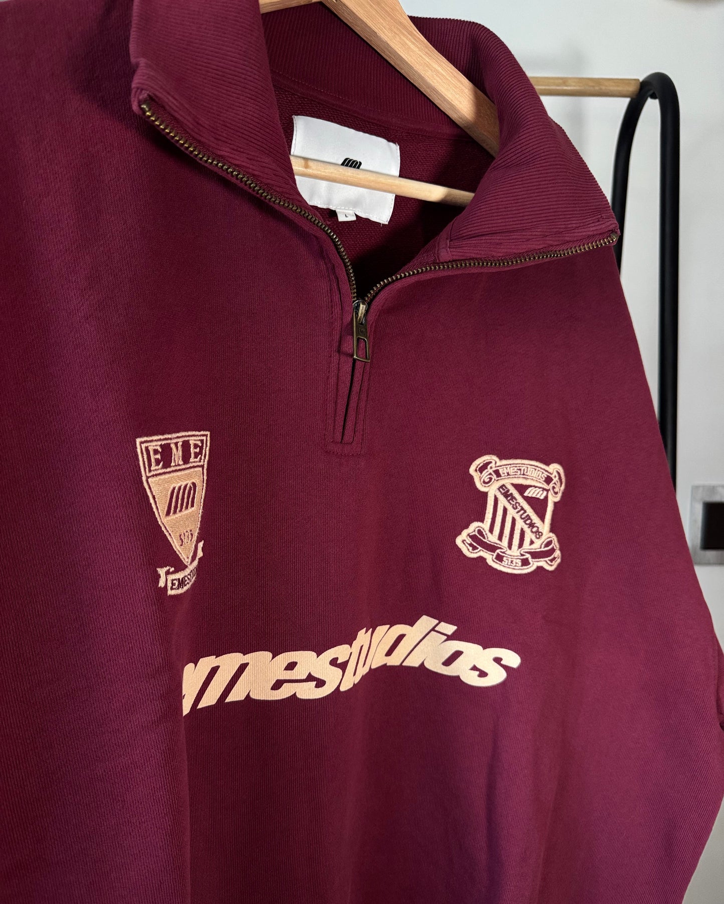 Peak Burgundy Half Zip L
