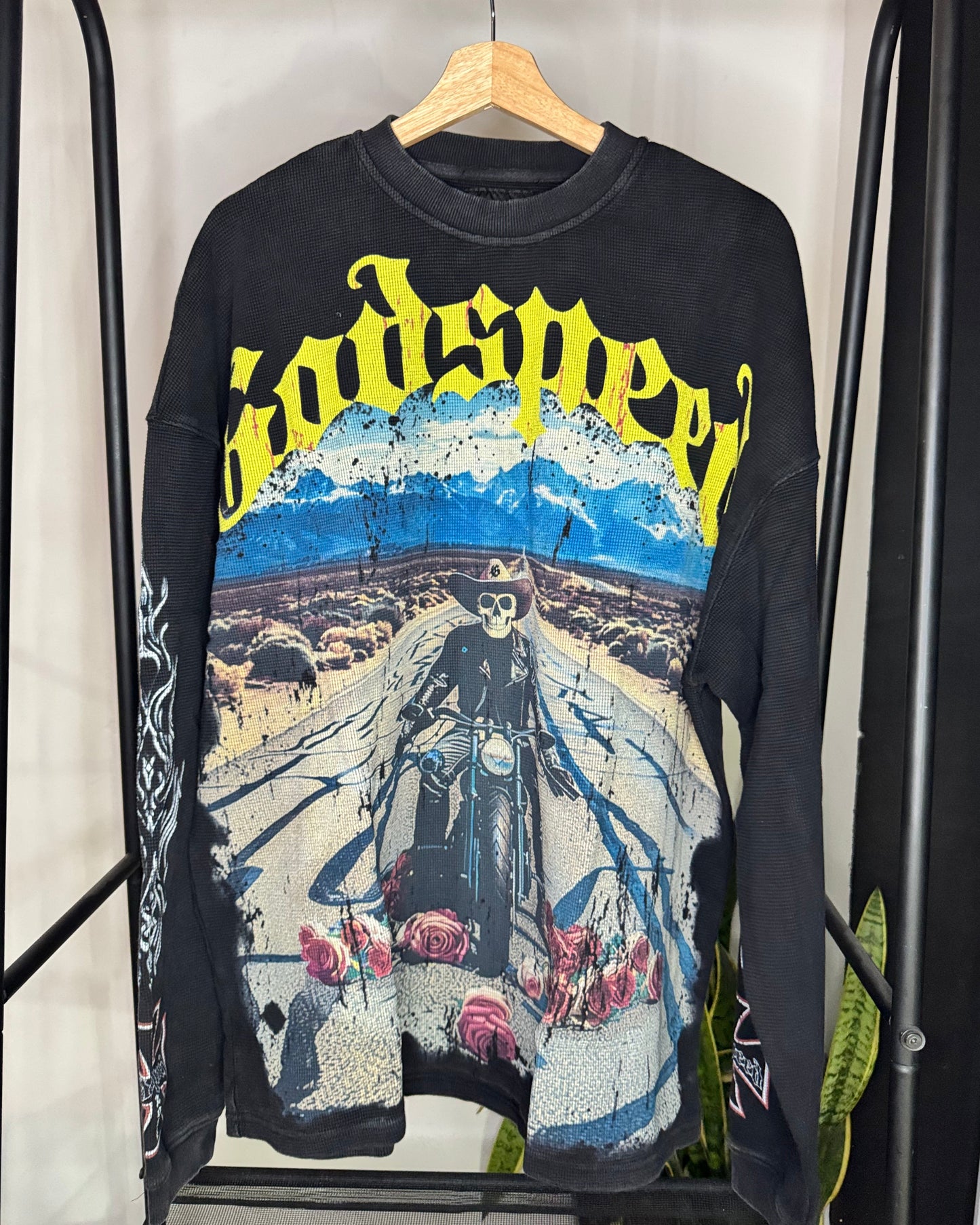 T-Shirt “Long Lonely Road” LS Thermal Black XL