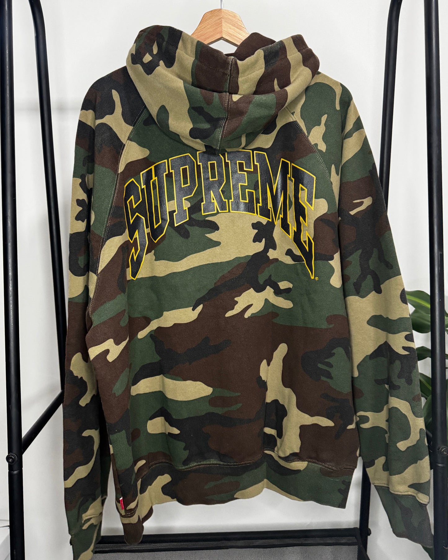 Zip Up Hoodie ”Cracked Zip" Camo XL