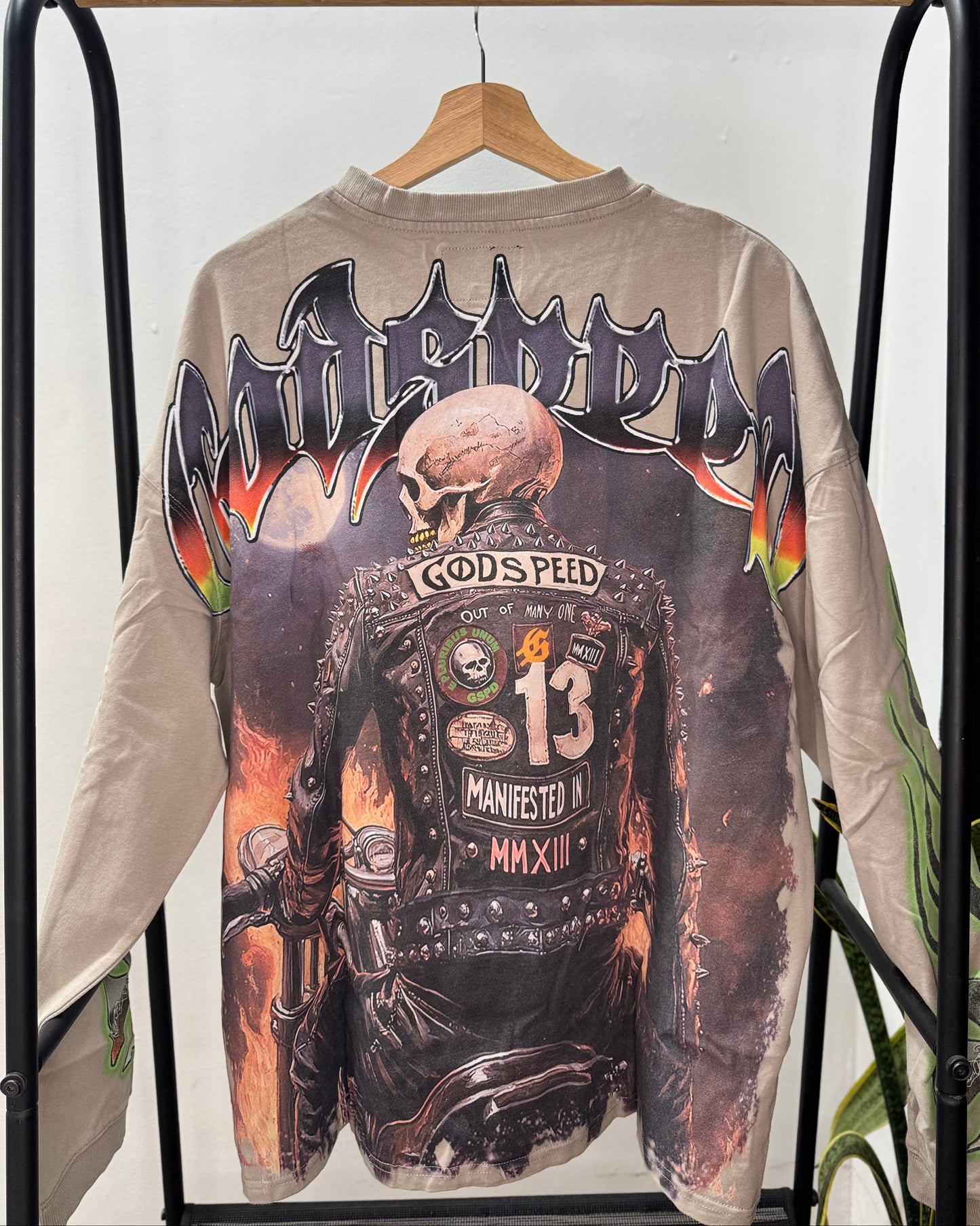 T-Shirt “Biker Nation” LS Grey XL