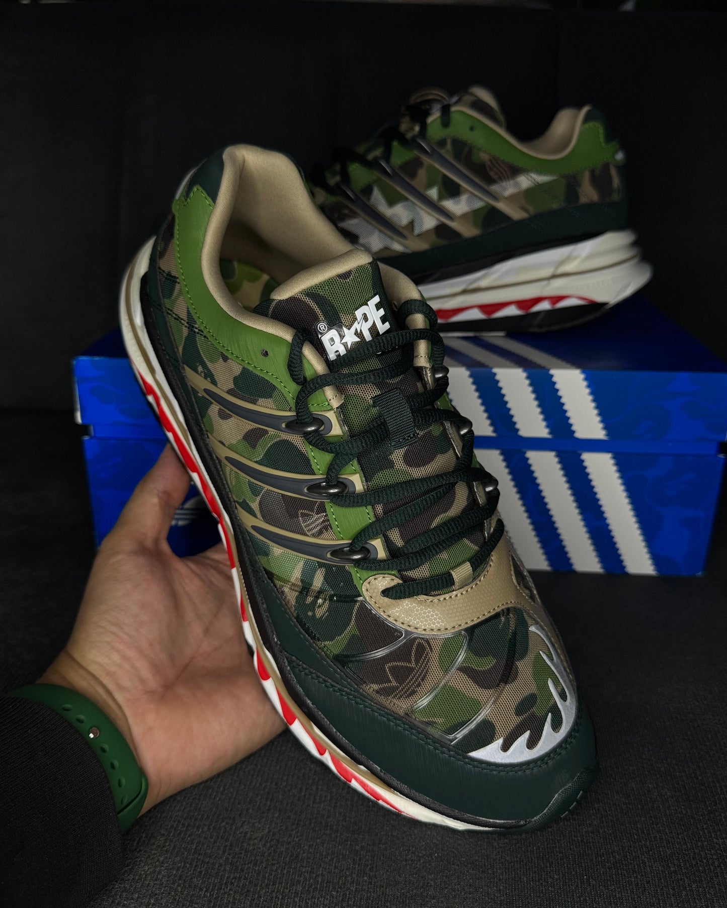Adistar HRMY x Bape "Green Camo" 10,5us